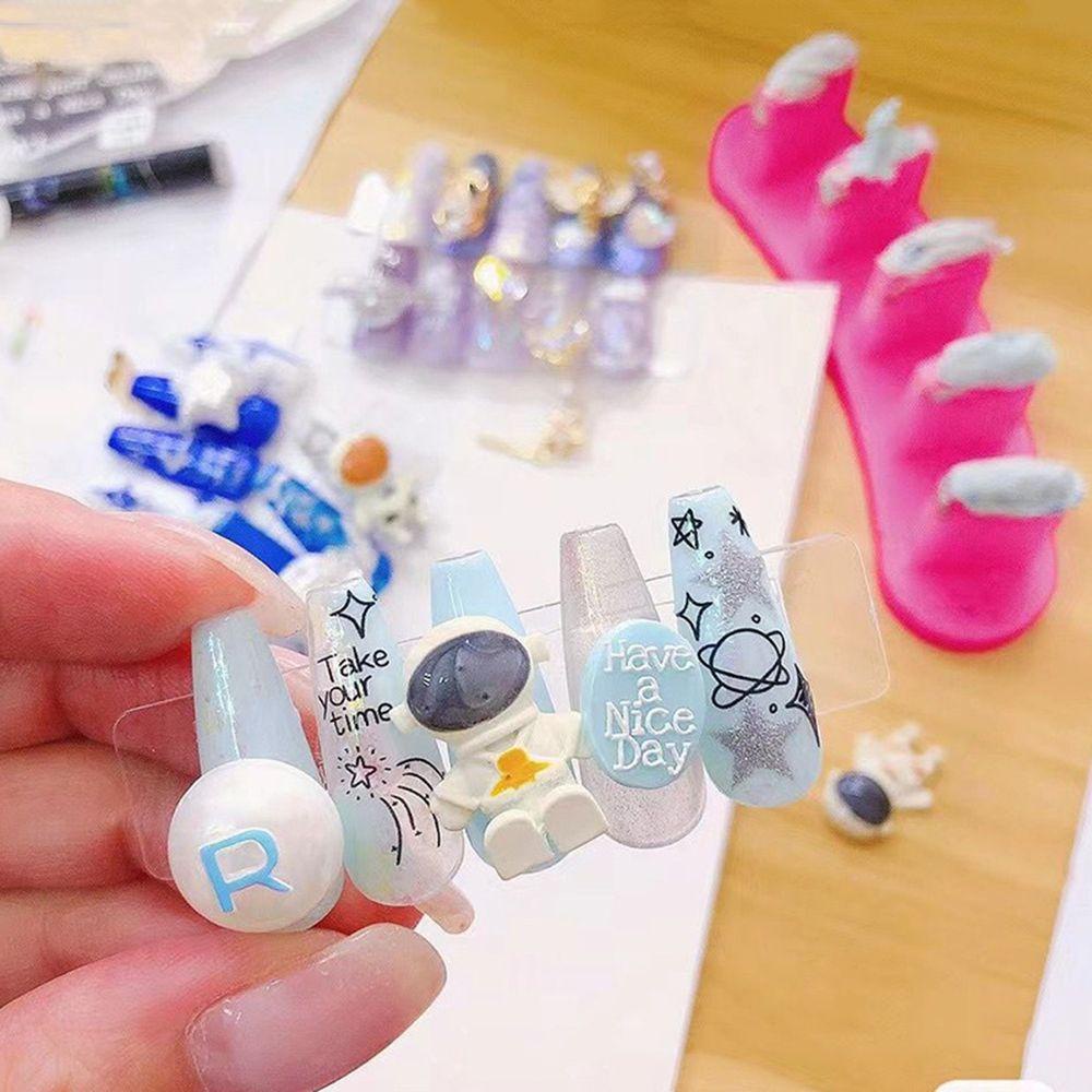 Phụ Kiện Trang Trí Móng Tay Hình Phi Hành Gia / Ngôi Sao / Ngôi Sao / Vũ Trụ Xinh Xắn