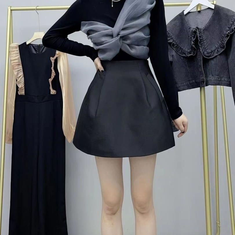 Chân Váy Chữ A Lưng Cao Màu Trắng Thời Trang Mùa Thu Mới Cho Nữ