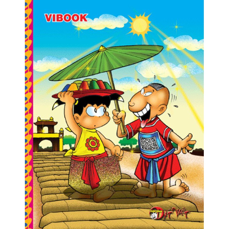 Cây 100 quyển Tập Vibook 96 trang in 4 ô ly " Thần Đồng Đất Việt Sẽ Chia "