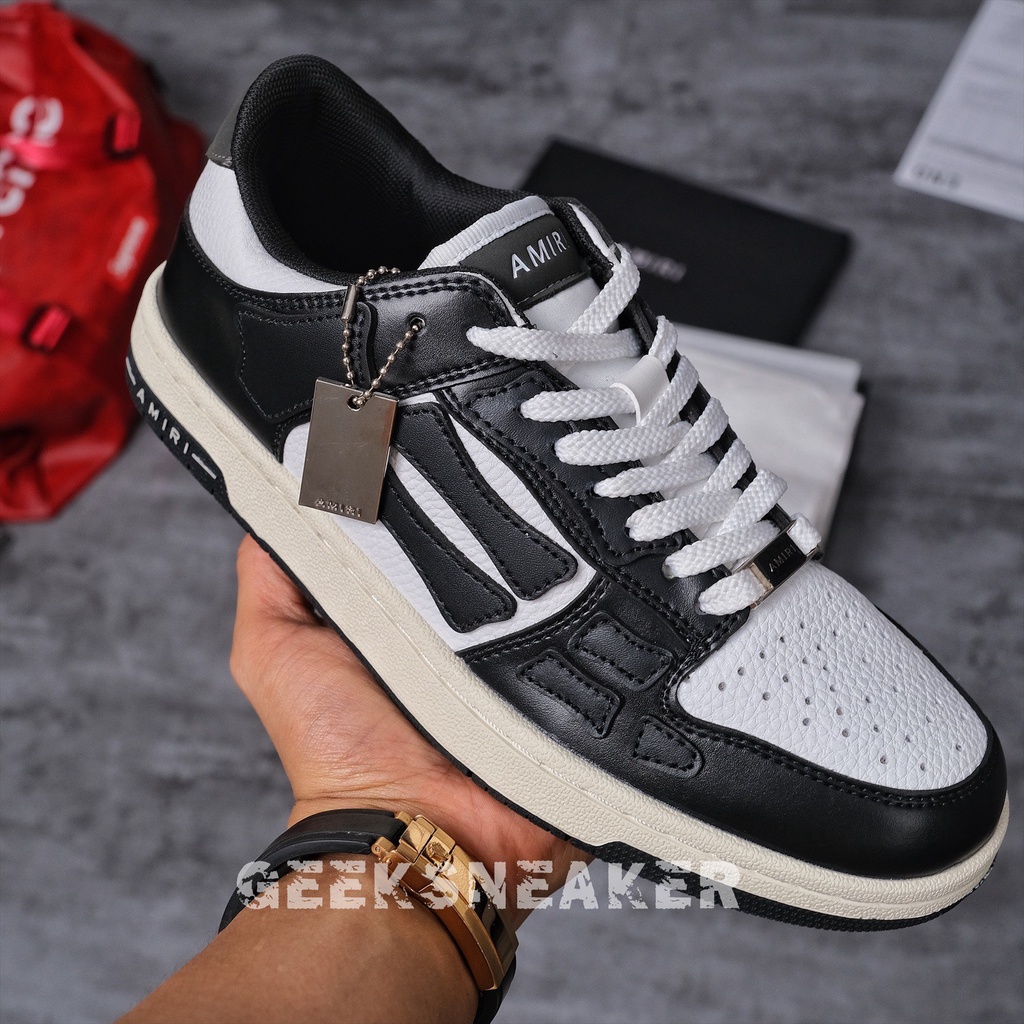 Giày Sneaker cổ thấp Amiri Black - Xương Đen
