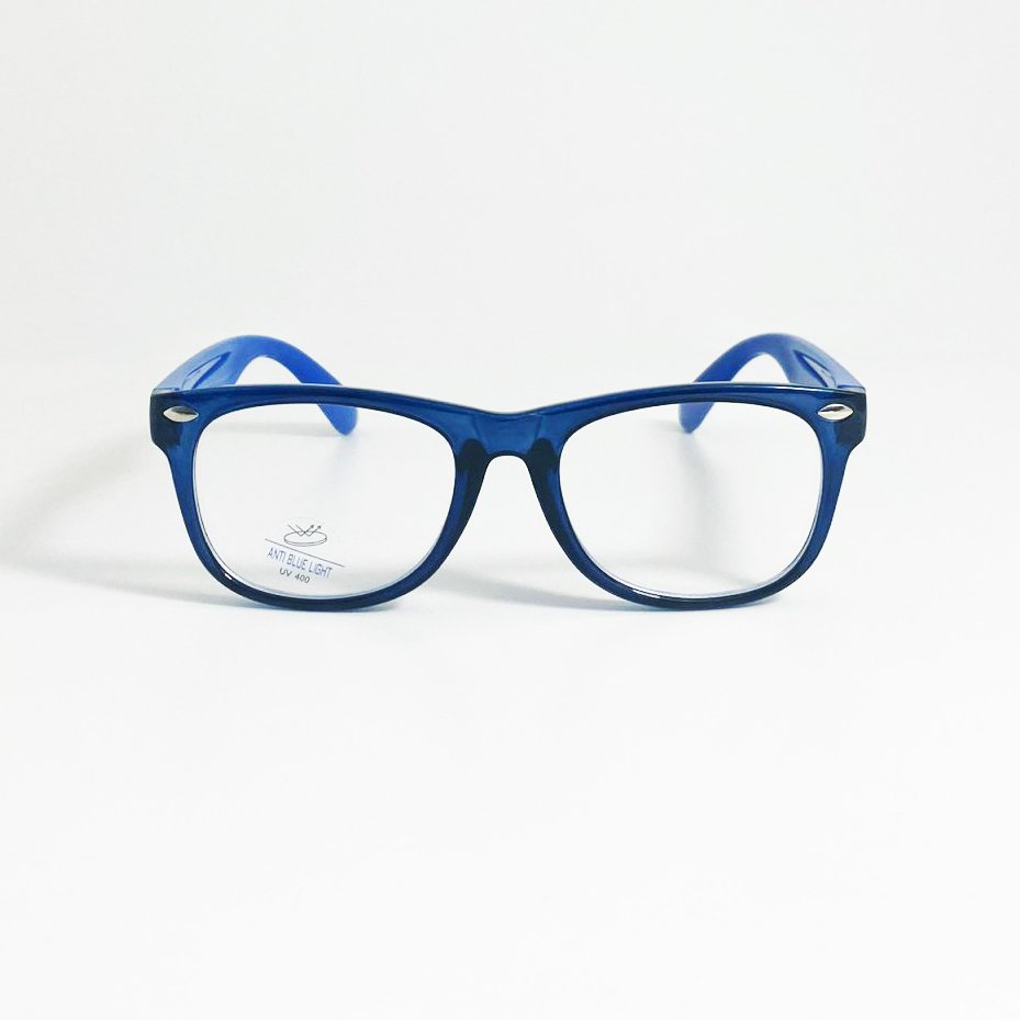 Mắt kính giả cận trẻ em thời trang JJ0032 gọng siêu dẻo, form vuông, tròng kính chống tia UV phù hợp bé trai và bé gái