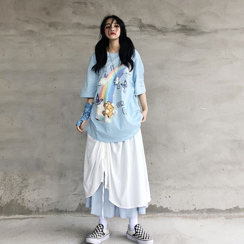 Áo thun tay lỡ nam nữ, áo phông unisex form rộng chất cotton mát mịn thấm hút mồ hôi in hình Doremon | BigBuy360 - bigbuy360.vn