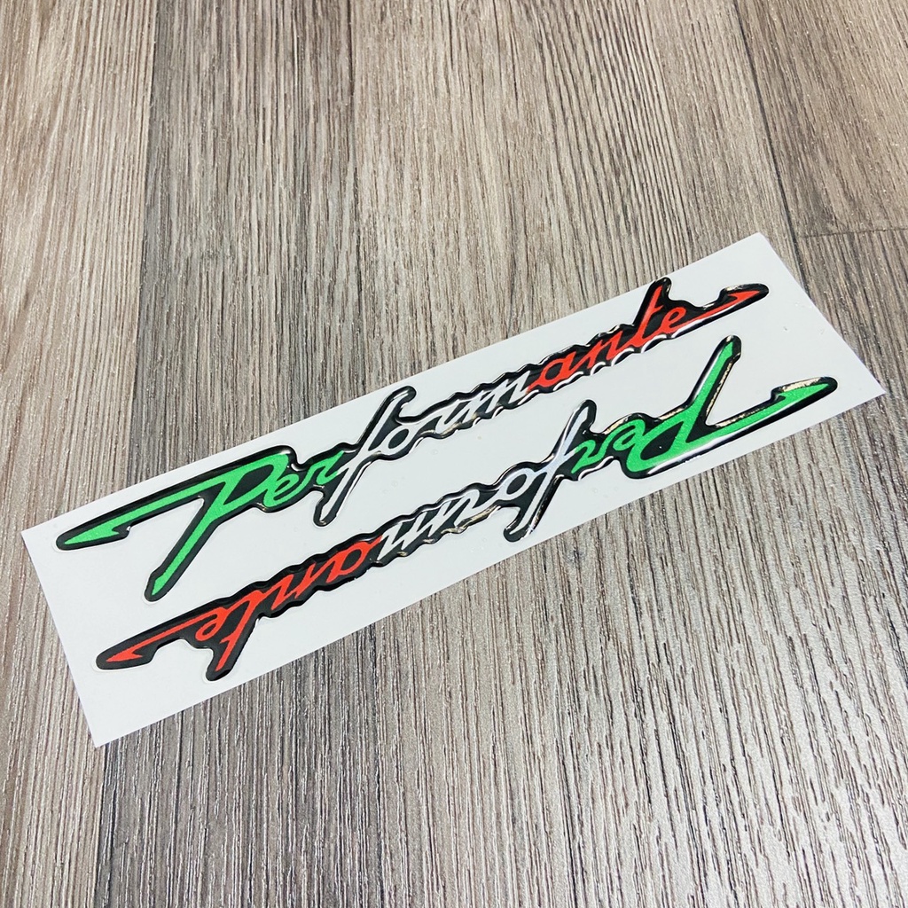 (Mới về) Bộ sưu tập tem nỗi phũ nhựa trong chữ PERFORMANTE dán trang trí x máy siêu CHẤT