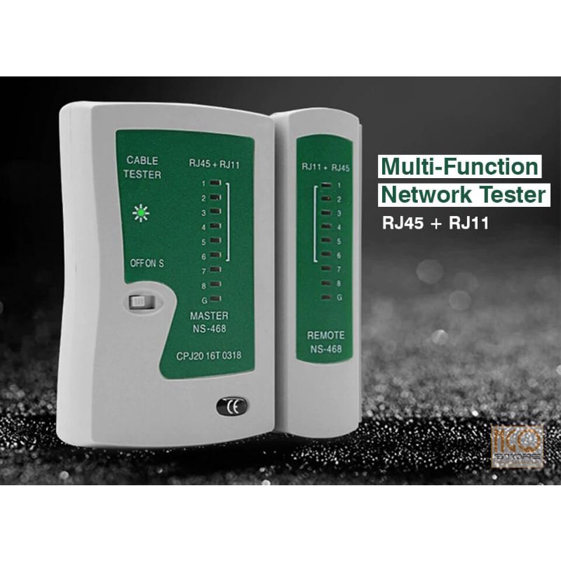 HỘP TEST cáp mạng và dây điện thoại RJ11/ J45 - Hộp Kiểm Tra Dây Mạng dùng pin, nhỏ gọn, dễ sử dụng