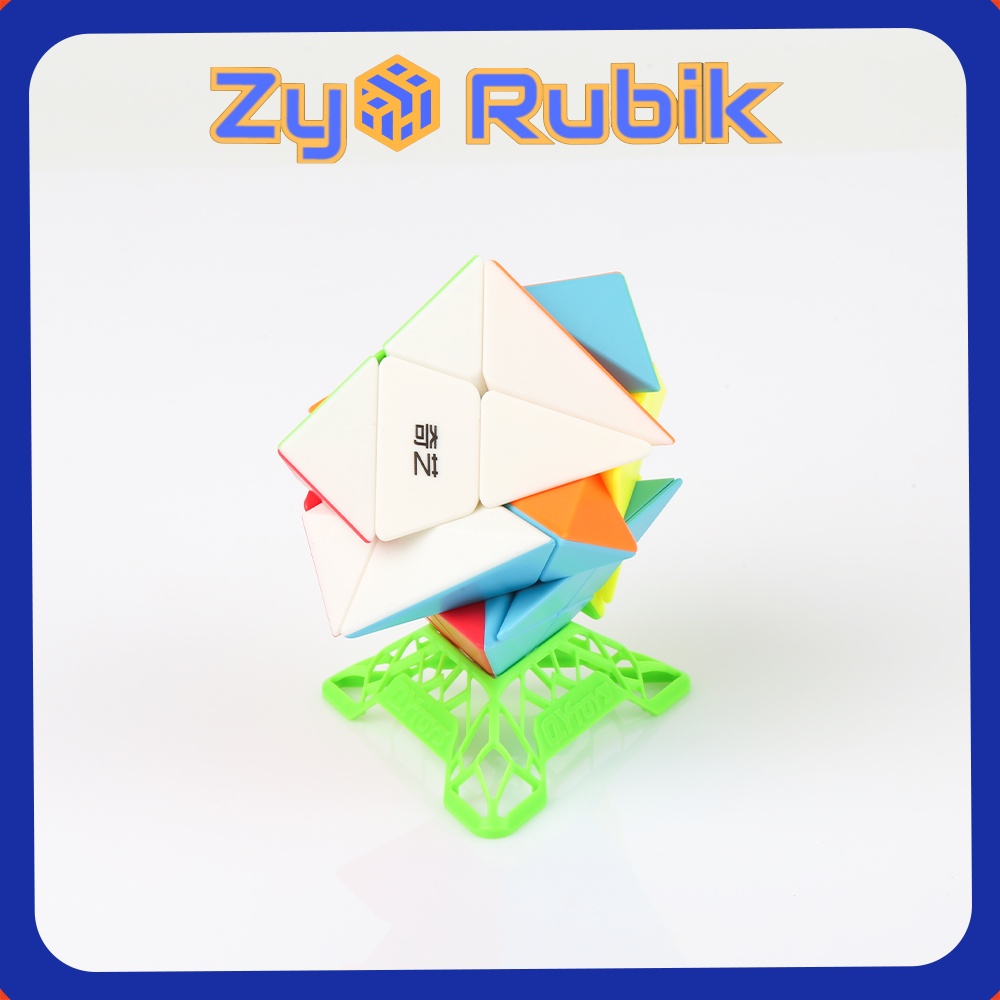 Rubik Biến Thể QiYi Axis + Đế DNA Full Màu - ZyO Rubik