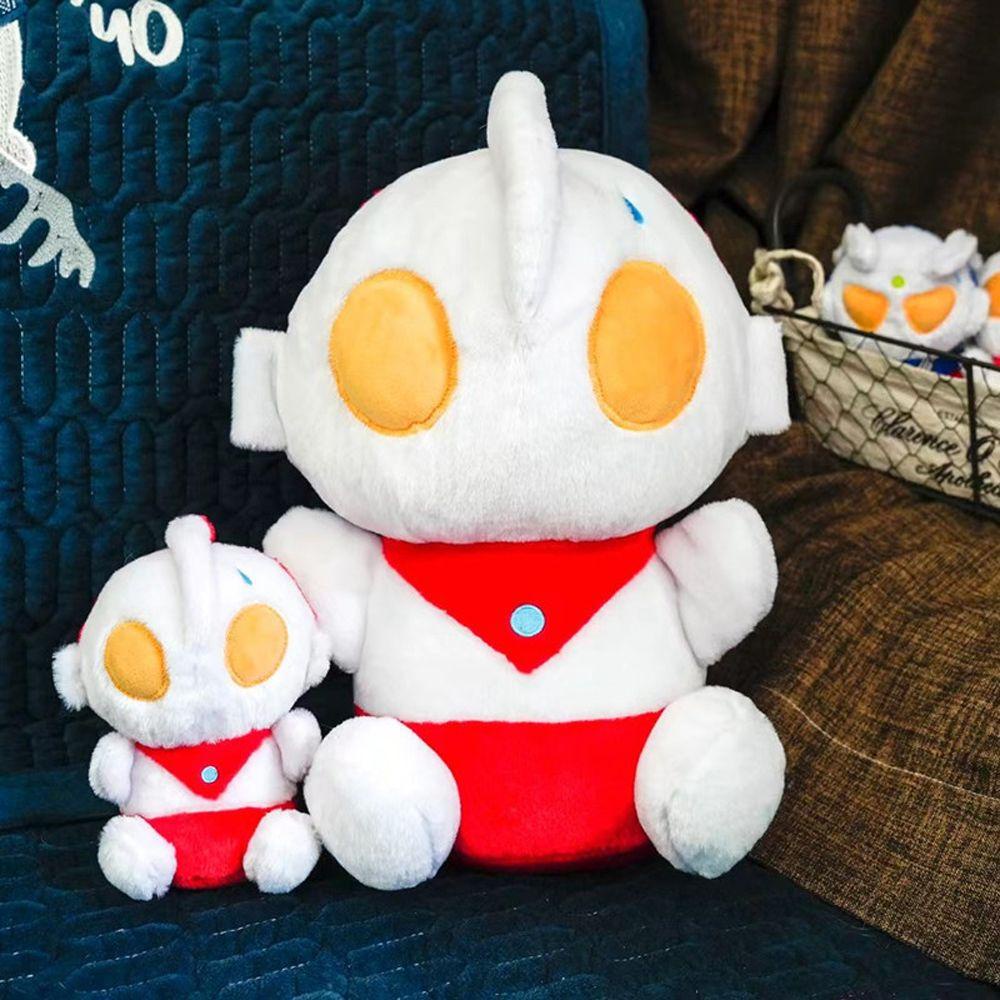 REBUY1 Ultraman Gối Ôm Nhồi Bông Mềm Mại Hình Ultraman Tiga Đáng Yêu