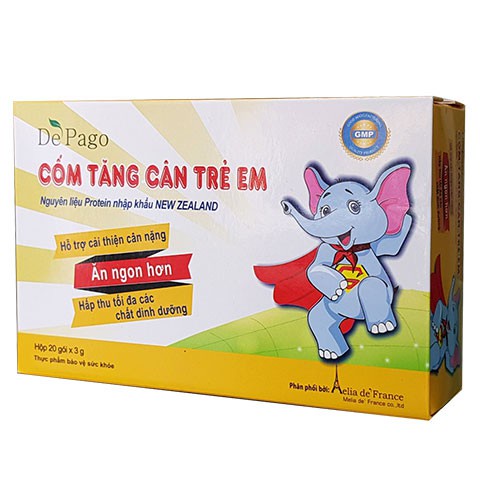 Cốm Bổ Nhi Depago- Hỗ trợ tăng cường hệ tiêu hóa và sức đề kháng,  bổ sung Vitamin, acid amin cho cơ thể (Hộp 20 gói)