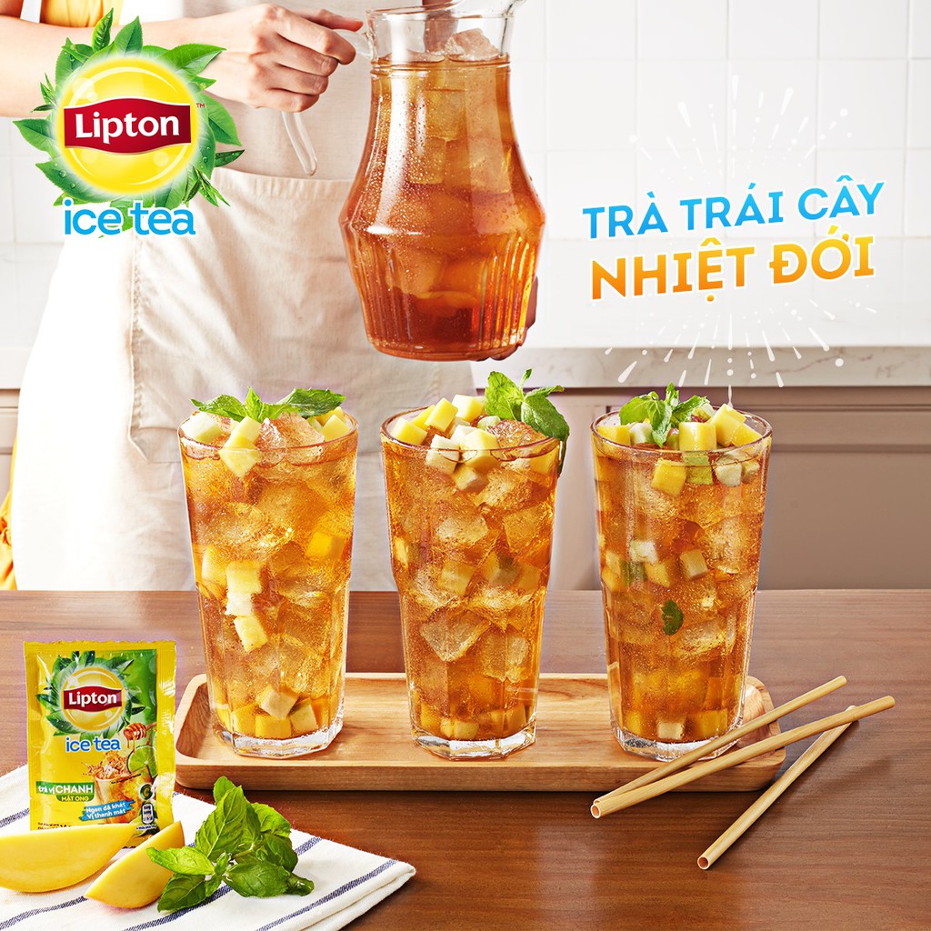 Bộ 2 Hộp Trà Lipton Ice Tea vị Chanh Mật Ong