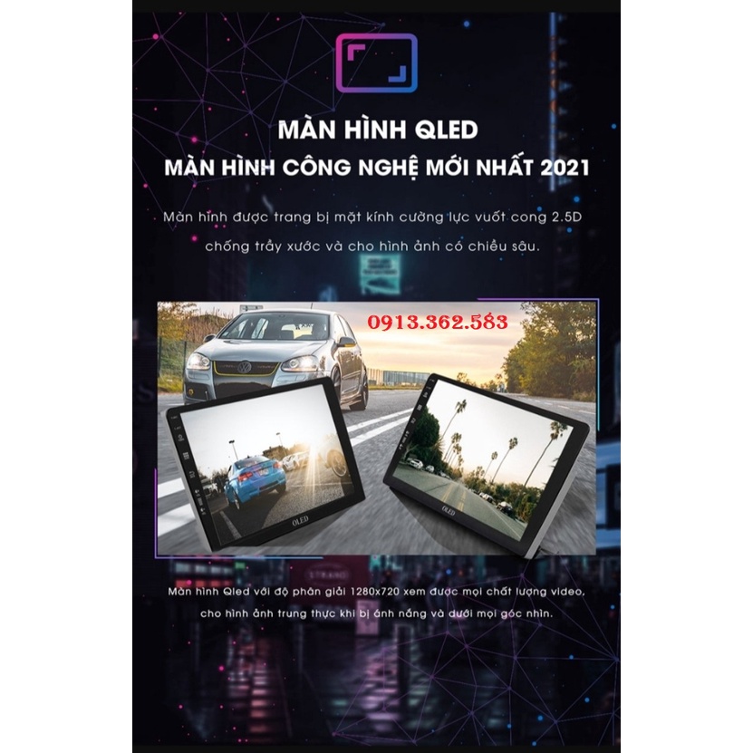 Màn hình DVD Android O-LED-PRO A3 New 2023,có quạt,Ram 2GB Rom 32GB chạy tốc độ cao