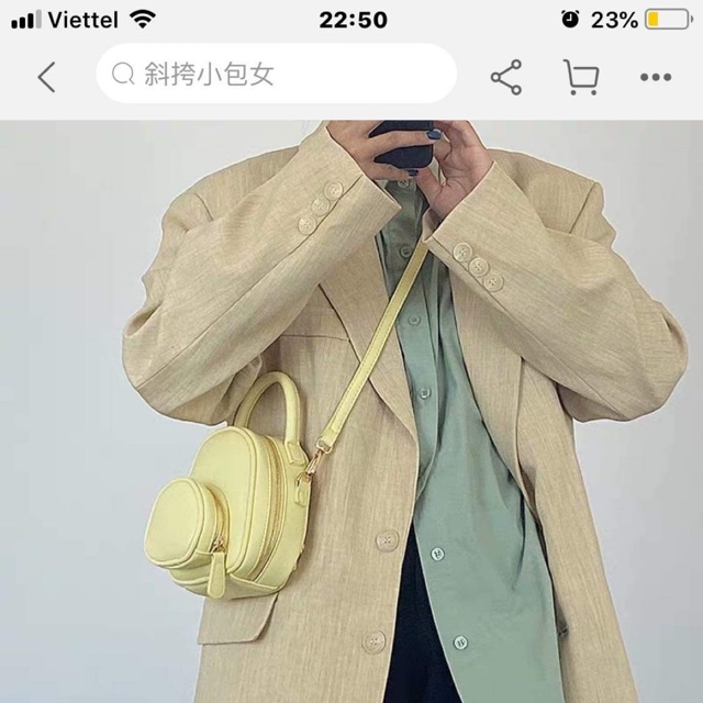 Balo vàng đeo chéo