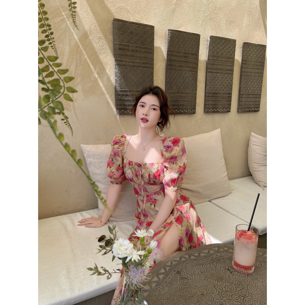 [MỚI NHẤT] Váy hoa nữ vintage mẫu mới nhất hàng Quảng Châu cao cấp V152 (KÈM ẢNH THẬT) | BigBuy360 - bigbuy360.vn