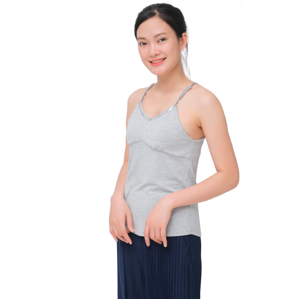 Áo hai dây nữ Narsis L7018 ghi gân