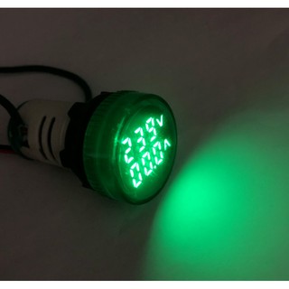 Đèn báo volt (vôn kế 50-500V) và ampe (ampe kế 0-100A)