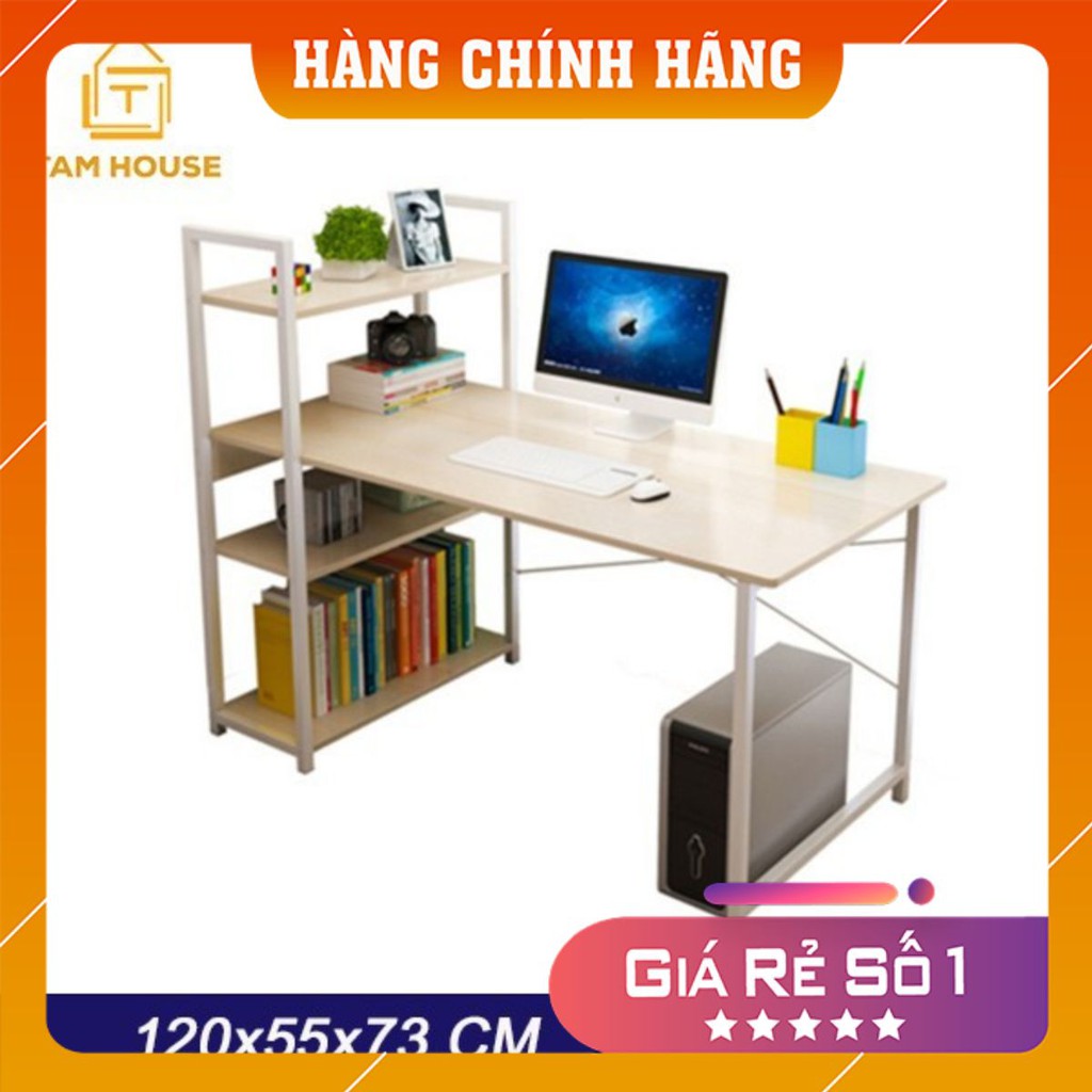 Bàn làm việc kèm kệ sách đa năng tiện lợi,làm việc hiệu quả