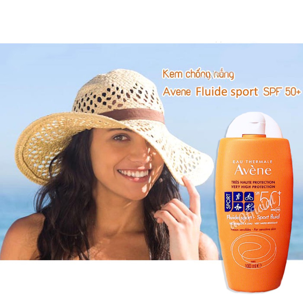 Kem Chống Nắng Avene Fluide Sport Spf 50+ Cho Da Nhạy Cảm Date Mới Nhất Chai 100ml