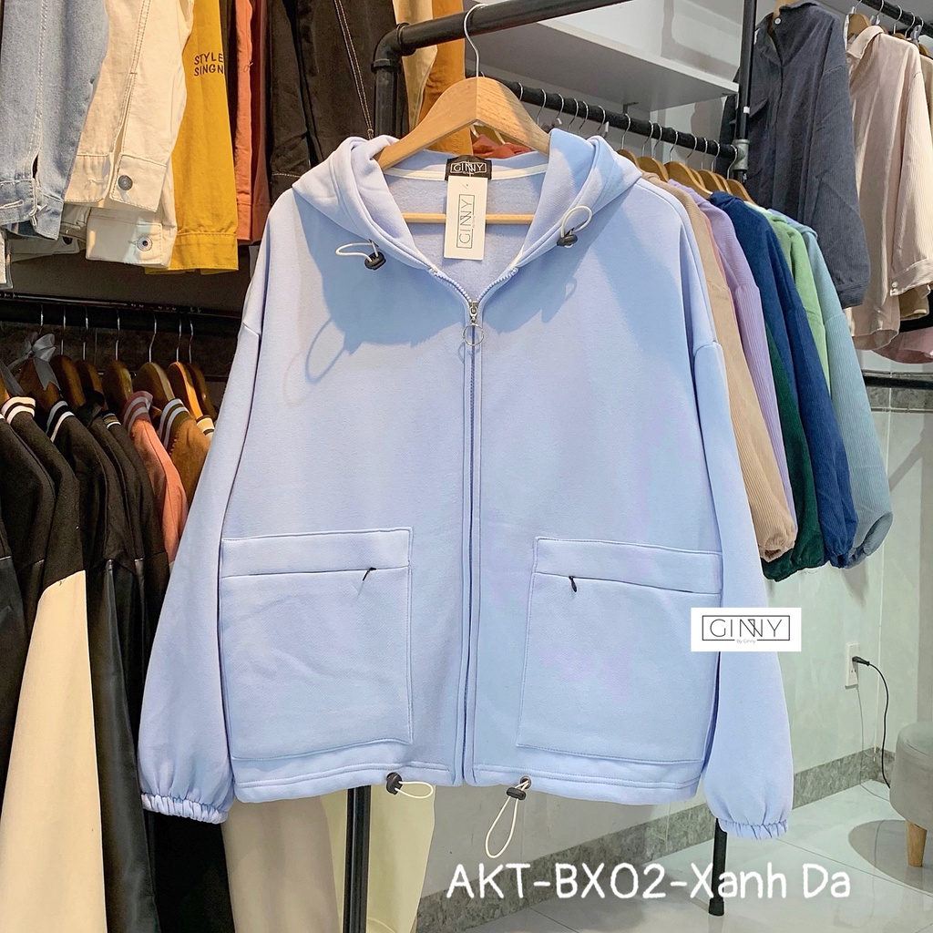 ÁO KHOÁC THUN XUẤT TÚI ZIP | Thời Trang | Phong Cách | GinHouse Shop
