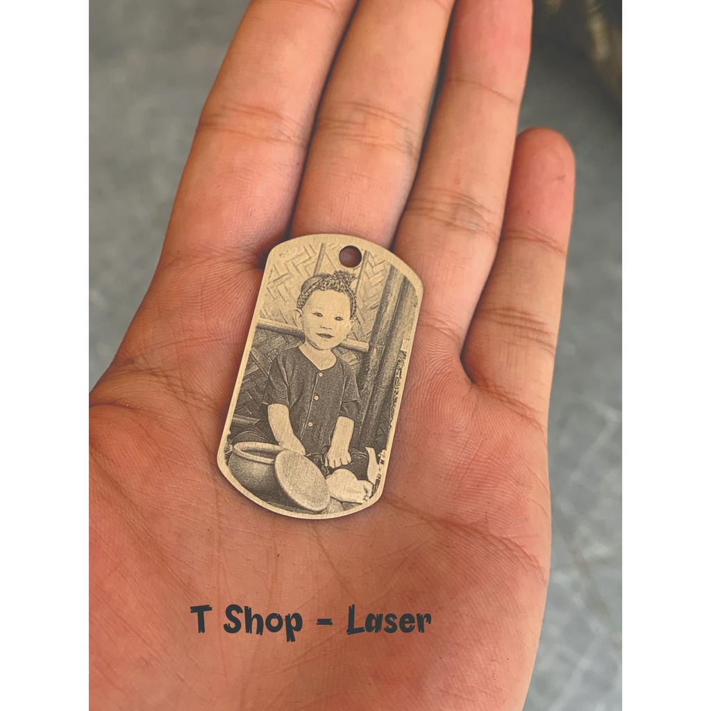 Móc khóa khắc hình, Móc khoá QR, Móc khóa inox khắc laser theo yêu cầu