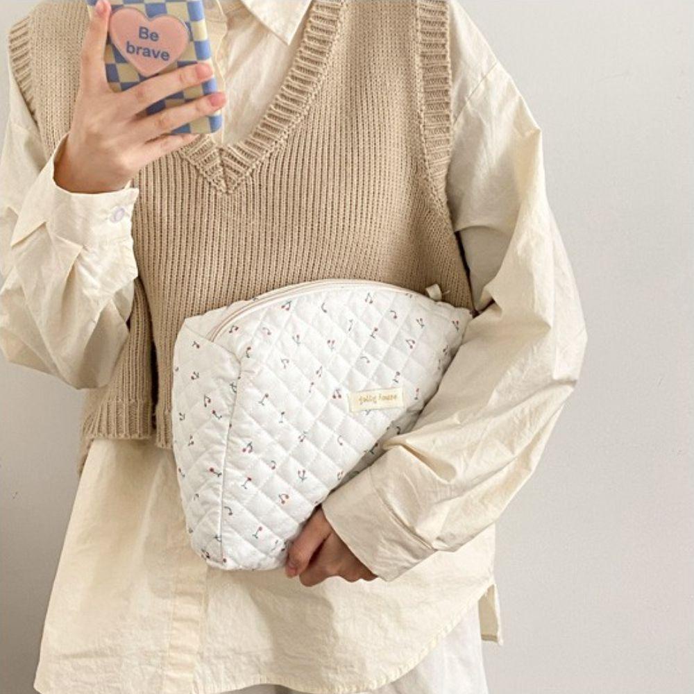 Túi Đựng Đồ Trang Điểm Chất Liệu Cotton Mềm Mại Kích Cỡ Lớn