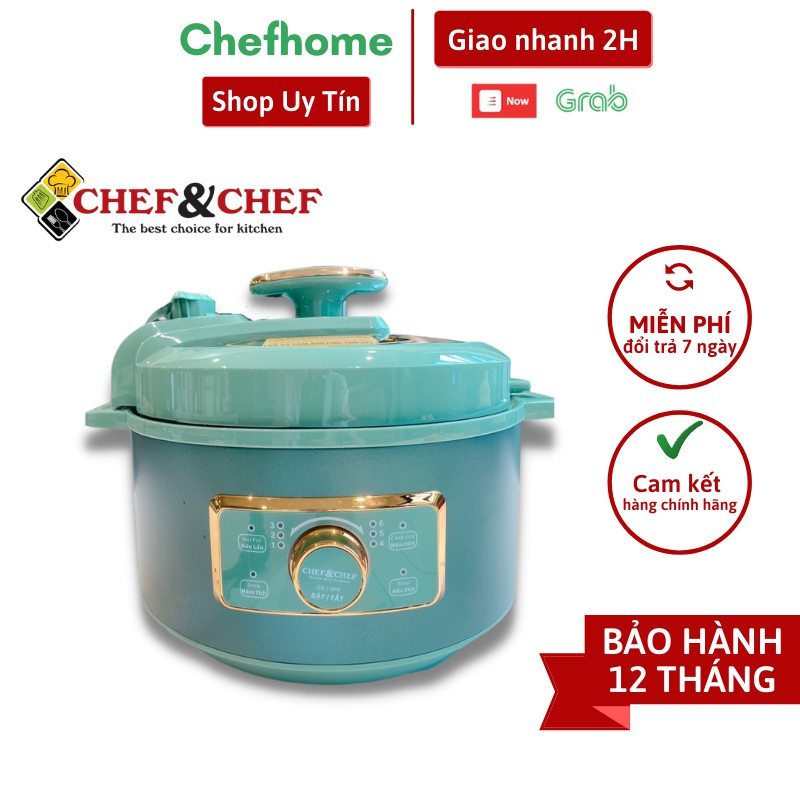 Nồi Áp Suất Đa Năng CHEF&CHEF 689VN sở hữu 6 chức năng và có thể thay thế được các thiết bị khác trong gia đình