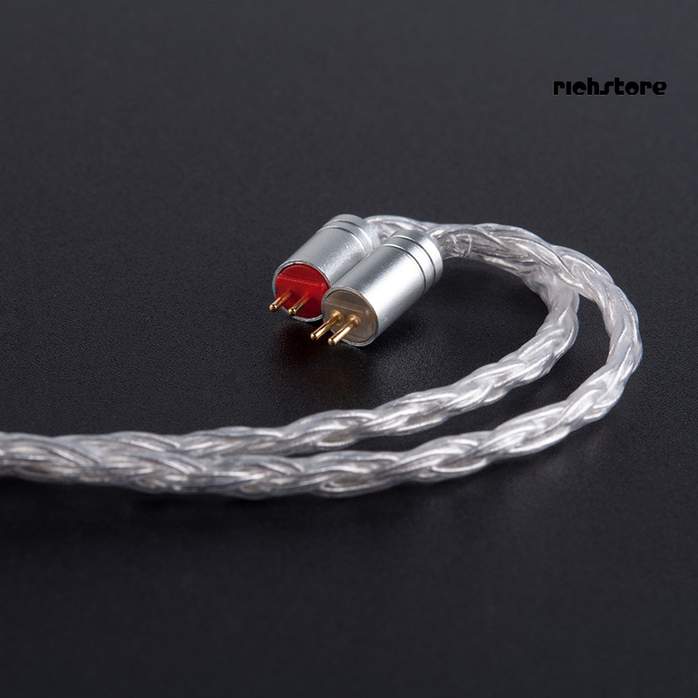 EJ_KBEAR MMCX/2Pin/QDC Plug 16 Core Silver Plated Upgrade Balance Earphone Cable
