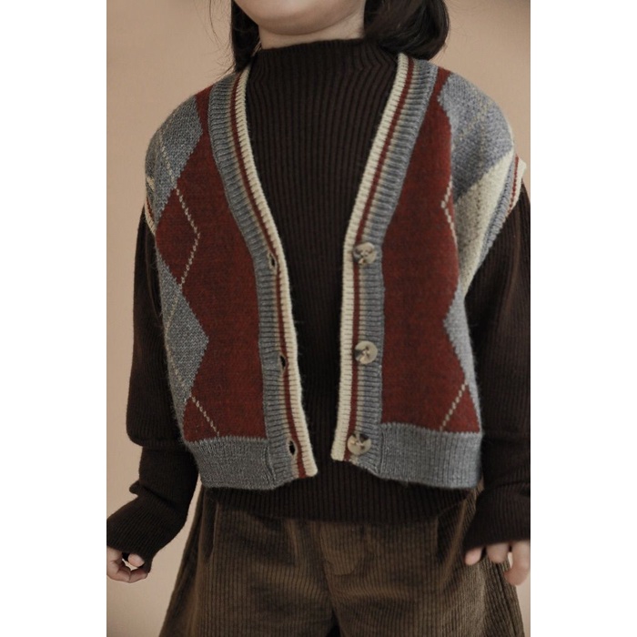 [Babycat] Hàng Có Sẵn Áo Khoác Cardigan Dệt Kim Không Tay Phong Cách Hàn Quốc Nhật Bản Mới Thời Trang Xuân Thu Ấm Áp Dành Cho Bé Gái