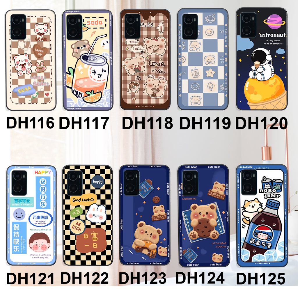 Ốp lưng Oppo A36 / A76 in hình 3D GẤU cute be@r, soda, happy day cực hot ,thời thượng