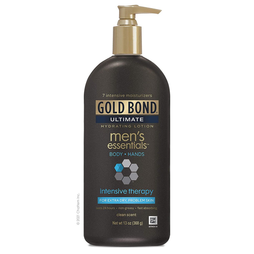 Dưỡng thể cho tay & toàn thân dành cho nam Gold Bond Men's Everyday Essentials Lotion 368-411g