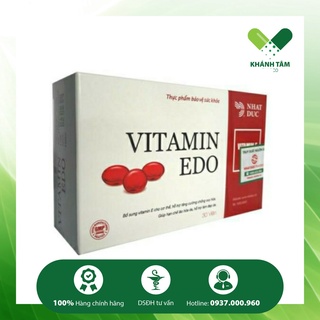 Vitamin EDO (Hộp 30 viên) - Vitamin E đỏ, Enat 400IU _Khánh Tâm