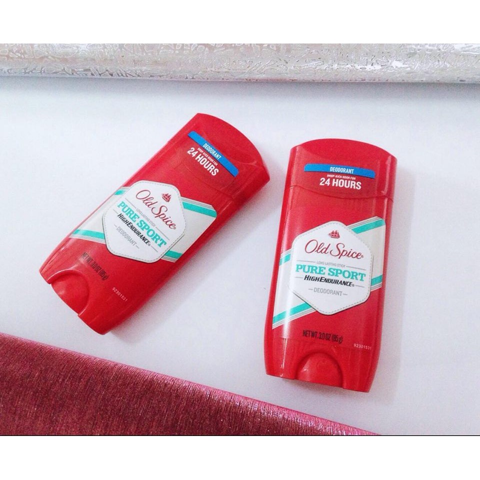 Sáp Khử Mùi Nam Old Spice Pure Sport High Endurance 85g, Lăn Sáp Khử Mùi Cơ Thể  Chính Hãng Mỹ Cho Vận Động Mồ Hôi Nhều