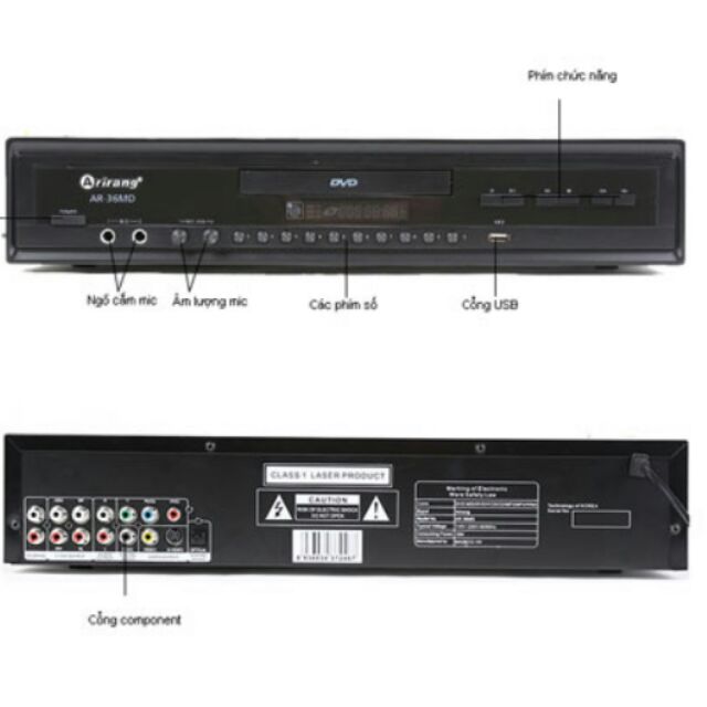 Đầu KARAOKE ARIRANG CHÍNH hãng