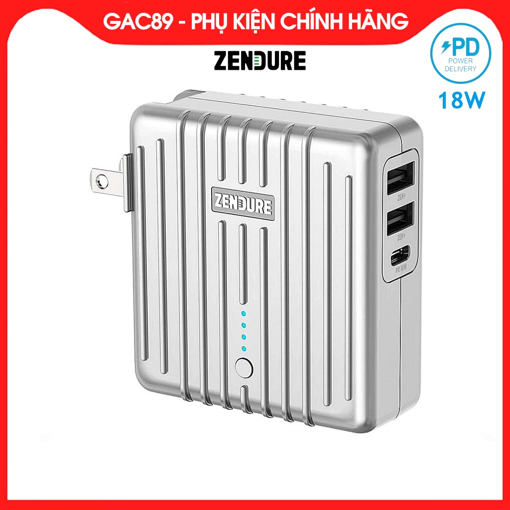Củ sạc kiêm sạc dự phòng sạc nhanh ZENDURE ZDMIX1 PD 18W 5200mAh