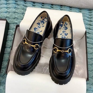 Giày Lười Da Phong Cách Retro Anh Quốc Cho Nữ