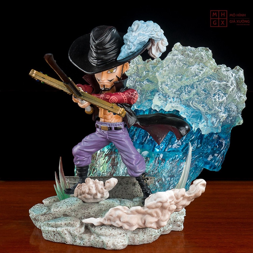 Mô hình One Piece Mihawk  cao 12cm , trạng thái chiến đấu , figure mô hình one piece , mô hình giá xưởng