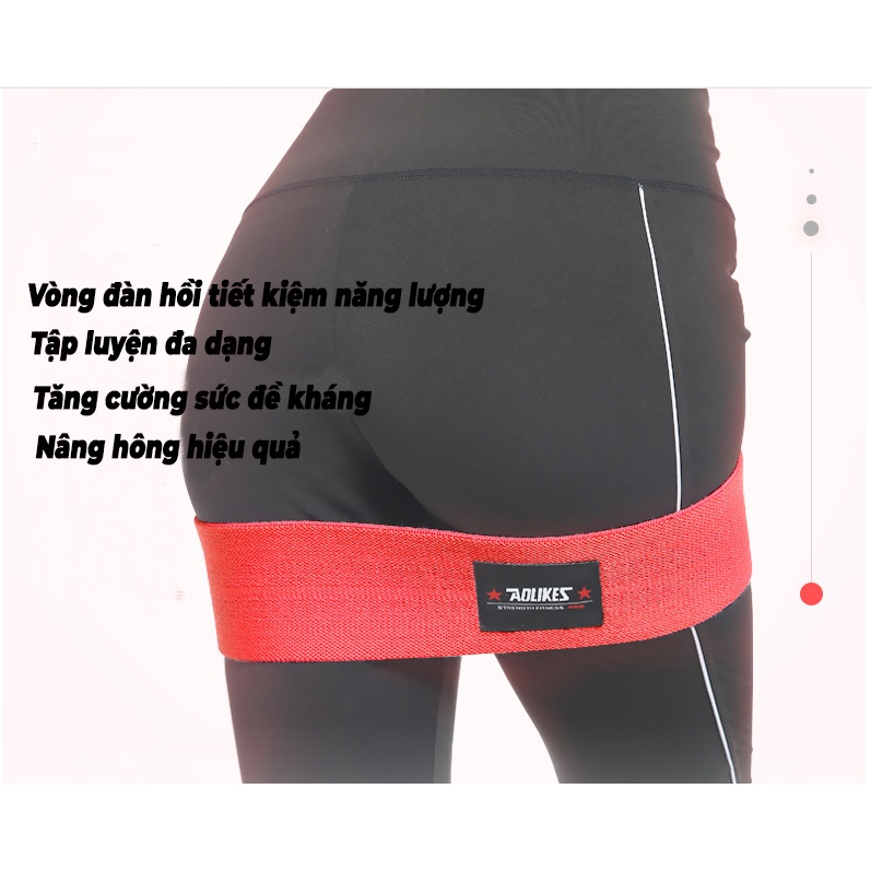 [Chính hãng Aolikes]Dây Mini Band, Kháng Lực Tập Chân Mông Đùi Siêu Bền