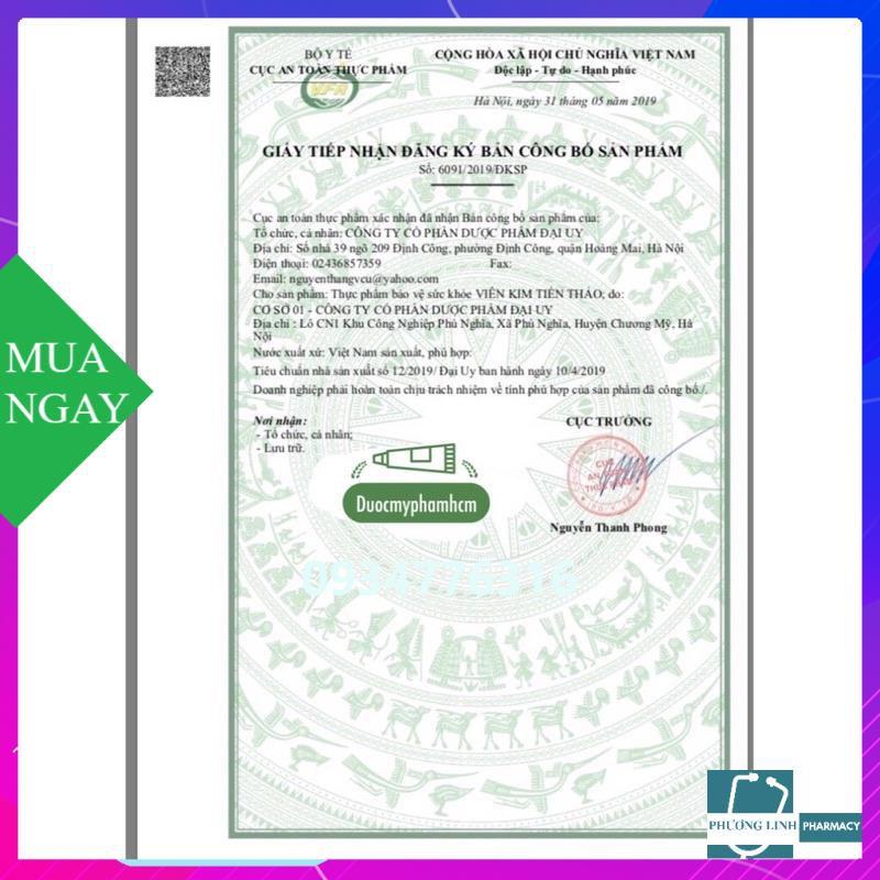 [Hộp 100 viên] Kim tiền thảo - Shilintong - Hỗ trợ trị sỏi thận - Dược phẩm OPC