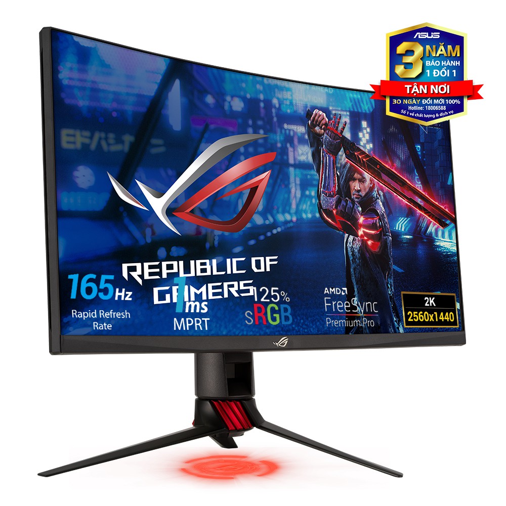 Màn hình cong Asus ROG STRIX XG27WQ 27&quot; 2K 165Hz chuyên game Hàng Chính Hãng