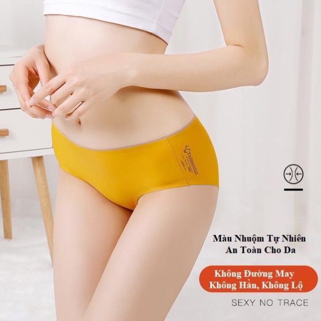 [Giá sỉ] Quần Lót Đúc Su Lụa không Đường May Chống Tụt Tông Màu Pastel