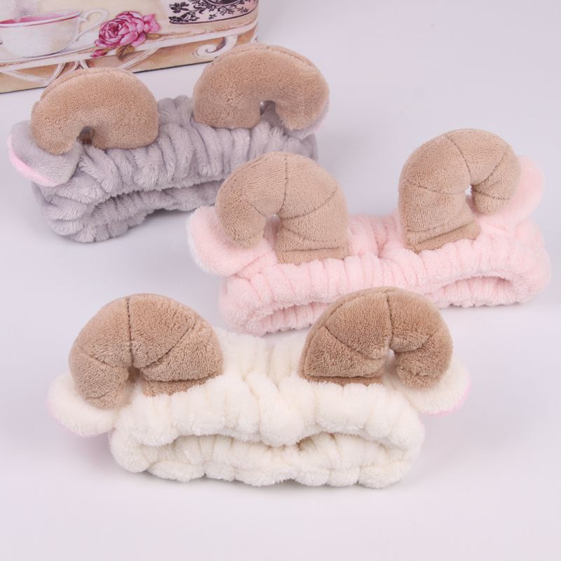 Băng Đô Cừu 3D Vải Nhung Mềm Mại