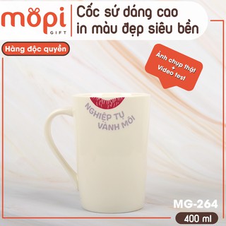 Cốc Ly Sứ MG-264-TL Chịu Nhiệt Bền Màu, Công Nghệ Mới Độc Quyền Mopi Gift/ X6_Home