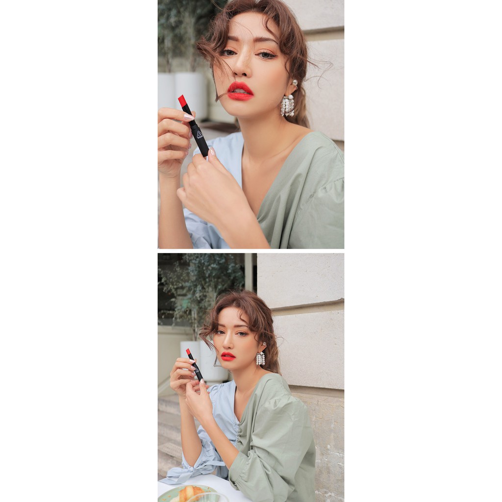 [AUTH] 3CE Slim Velvet Lip Color vỏ đen