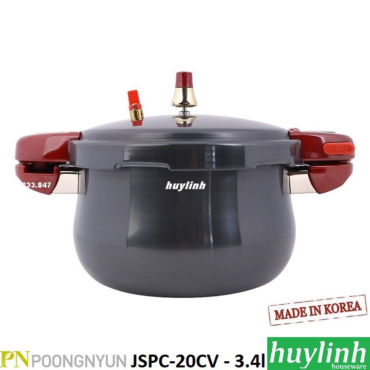 Nồi áp suất nhôm Hàn Quốc JSPC-20CV - 3.4 lít