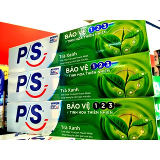 Ba kem đánh răng P/S bảo vệ 123 trà xanh 180