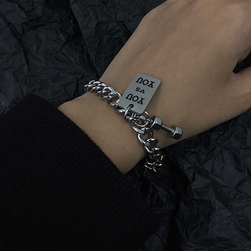 Vòng đeo tay kiểu dáng hip hop phong cách Hàn Quốc cho nam/nữ