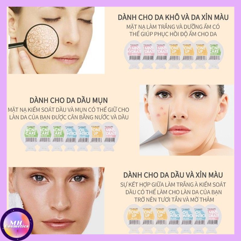 Mặt nạ dưỡng da cấp ẩm, dưỡng trắng ( mix nhiều mẫu)