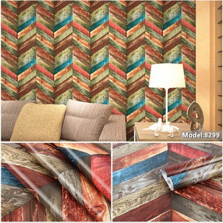 1M GIẤY DÁN TƯỜNG CÁC MẪU VÁN GỖ KHỔ 45CM CÓ KEO SẴN