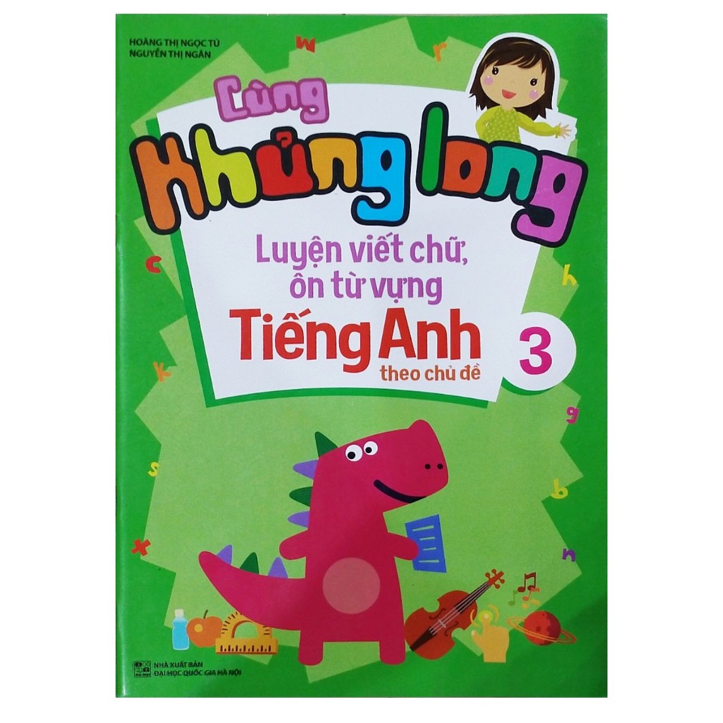 Sách - combo Cùng Khủng Long Luyện Viết Chữ, Ôn Từ Vựng Tiếng Anh Theo Chủ Đề - Lẻ tùy chọn