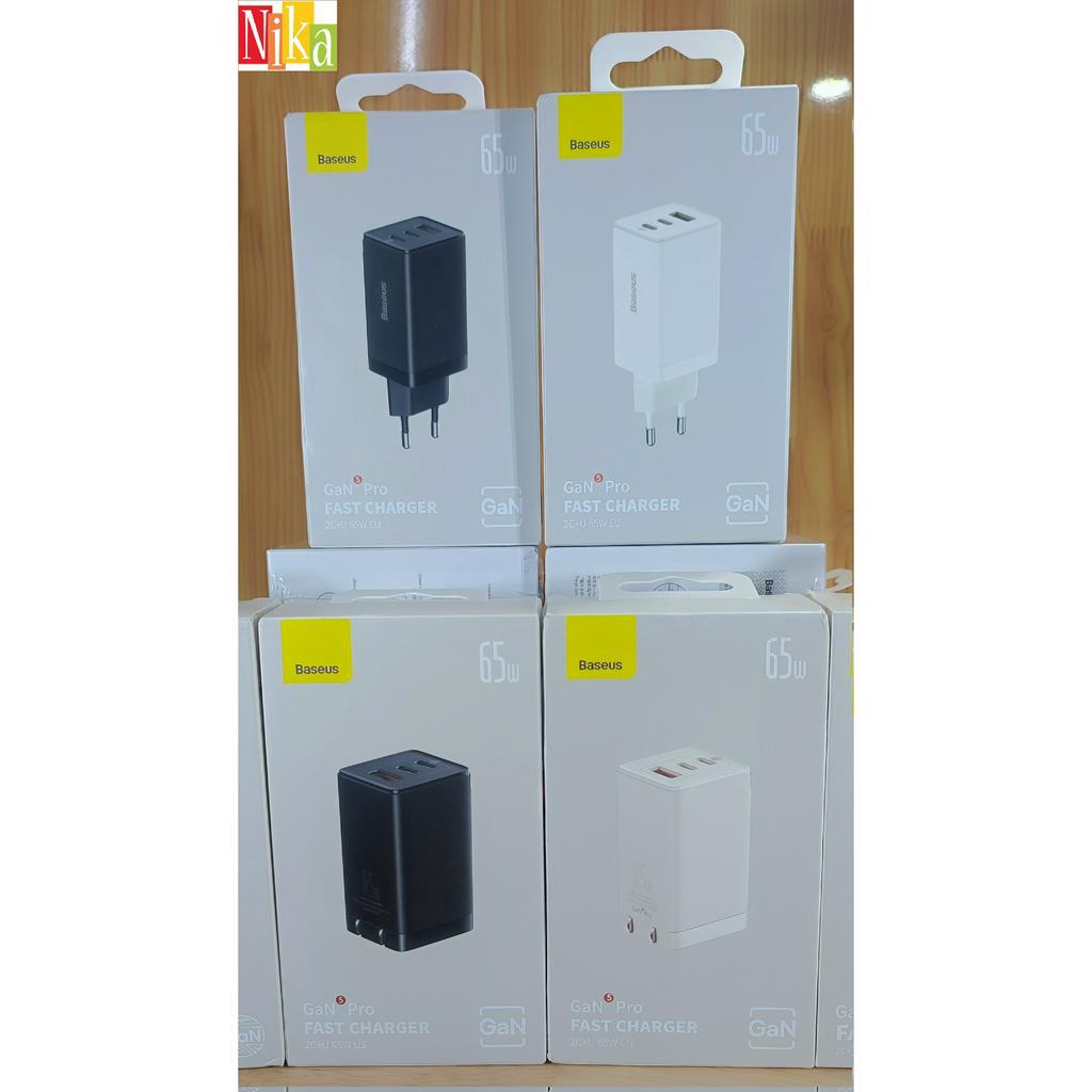 Bộ sạc nhanh đa năng Baseus GaN5/GaN3 Pro Quick Charger 65W