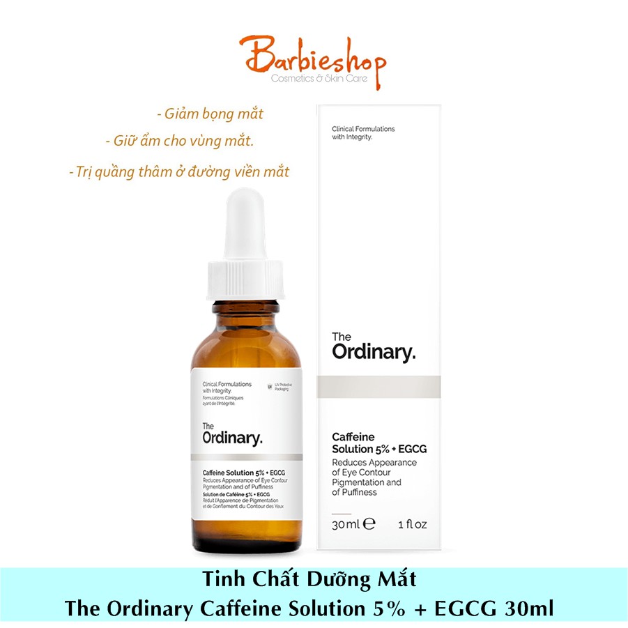 SERUM MẮT THE ORDINARY CAFFEINE SOLUTION 5% + EGCG GIẢM BỌNG - MỜ THÂM - BẢN HÀN