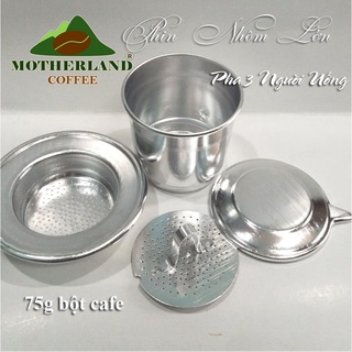Phin cafe lớn pha 3 người uống