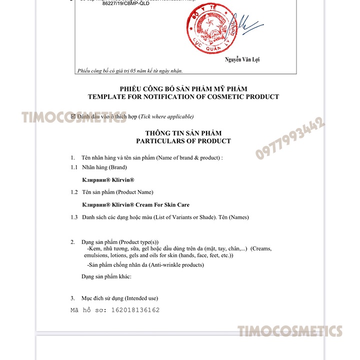 Kem giảm thâm mắt Klirvin chính hãng Nga, nguồn gốc thiên nhiên giảm thâm giảm nhăn vùng mắt hiệu quả | TM043